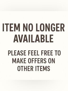 Item is no longer available, feel free to send offers on other items!